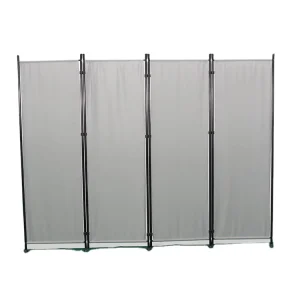 Folding Partition Privacy Screen Polyester Fiber Free Standing Room Divider
