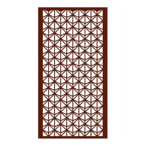 Folding Privacy WPC Screen Partition Decorative Room Divider
