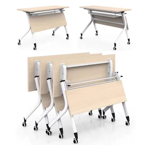 Folding Table with Wheels for Training Rooms, Large Meeting Rooms, and Conferences