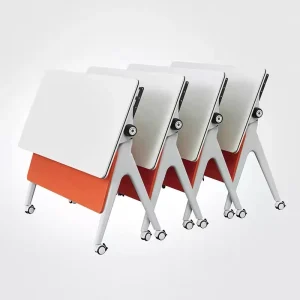 Folding Training Desk Free Combination Rectangular Mobile Office Conference Table Training Desk