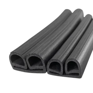 Food-Grade Extruded E-Shaped EPDM Silicone Strip Gasket, Low-Temperature and Aging-Resistant, Cold Chain
