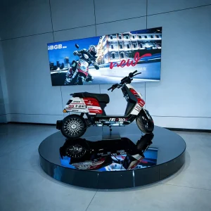 For Motorcycle Exhibitions Rotating Platform Revolving Platform with Circular Ramp Rotary 360 Degree Mute Aesthetic Turntable
