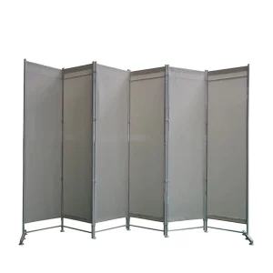 Four-Panel Mobile Folding Room Divider Screen