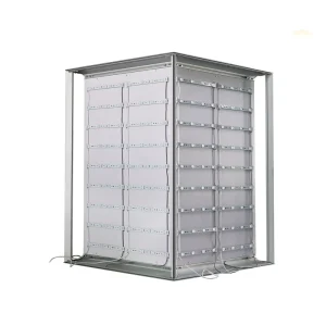 Frameless LED Light Box With Fabric Face and Illuminated Advertising Pillar Wall Column