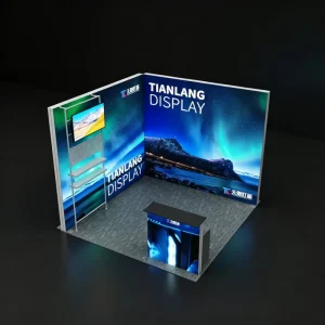 Frameless SEG Booth with 360-Degree View for Island Exhibitions