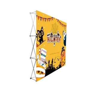 Free Standing Horizontal Outdoor Promotional Advertising Exhibition Pop up Banner Stand
