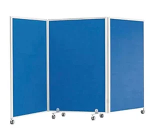 Free Standing Hospital Divider Movable Partition Screen with Fabric Cover