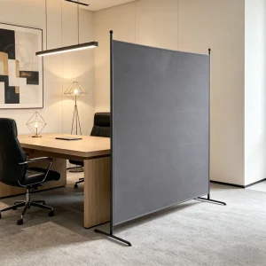 Freestanding Fabric Room Divider 180x180cm Office Partition Screen Privacy Panel for Workspace Office Cubicle Divider Panel