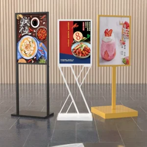 Freestanding Metal Shopping Mall Direction Sign and Price Display Board