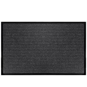 Front Indoor Entrance Floormat Outdoor Polyester Double Stripe Rib Doormat Antislip Anti slip Floor Door Mat for Home