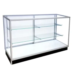 Frosted Glass Kitchen Display Cabinet with Shelves