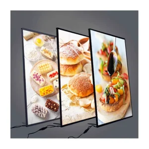 Full-Color LED Poster Frame Light Box, Fade-Resistant and Reusable