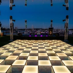 Full-Color Magnetic LED Dance Floor Display Panel with Infinity Effect for Weddings and Events