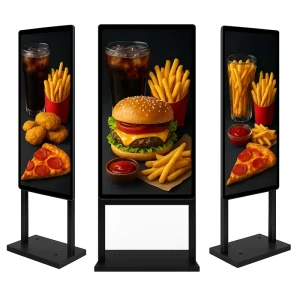 Full Lamination Outdoor LCD Advertising Display 2500 4000nits IP65 IK10 Slim Design Digital Signage Android Kiosk