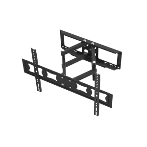 Full-Motion Swivel TV Wall Bracket for 32-75 Inch TVs, Black Cold-Rolled Steel, 600x400mm VESA