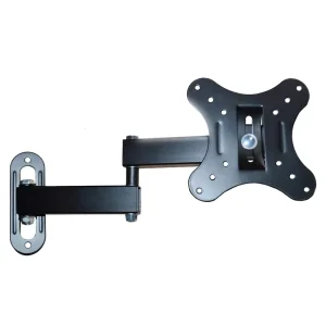 Full-Motion TV and Monitor Wall Mount Bracket with 180-Degree Swivel and Tilt for 14-27 Inch Screens