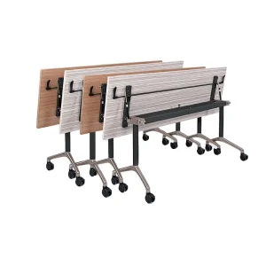 Furniture Factory Folding Conference Table with Locking Wheels