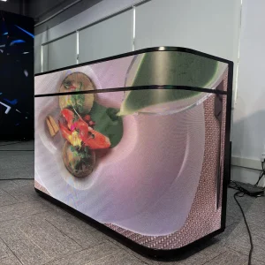 GOB P2.5 P1.8 P2.6 Portable Curved Foldable Indoor Outdoor LED DJ Booth Table Display