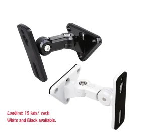 GU15A Universal 304 Stainless Steel Speaker Wall Bracket, 1 Pair, 15 kg Capacity