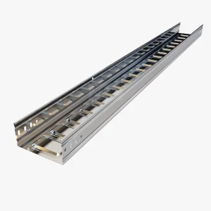 Galvanized Molded Slotted Cable Tray Anti Scratch for Exhibition Hall Wiring