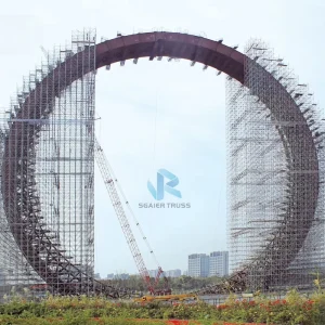 Galvanized Ring Lock Scaffolding System, Construction Metal Heavy-Duty Steel Layer Truss