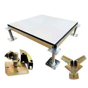 Galvanized Steel Adjustable Raised Floor Support Pedestal Base for High Load Access Flooring System in Bank and Control Center