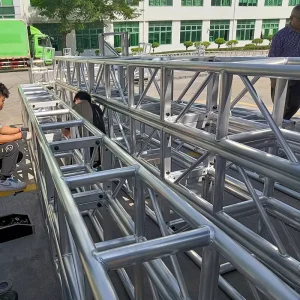 Galvanized Steel and Aluminum Roof Truss for Fashion Shows, Concerts, and Events