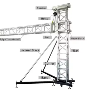 Gantry Crane Aluminum Stage Truss Display for Event Parties