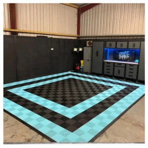 Garage Floor Mats Interlocking Anti Slip PP Floor Oil Resistant Waterproof Workshop Chemical Graphic Design Grille