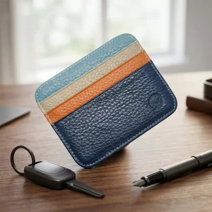 Genuine Leather Custom Slim RFID Business Card Holder with No Closure Driving the Minimalist Trend for Huge Profit Margins