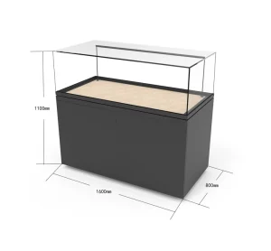 Glass Collection Cabinet for Museum Artifact Display