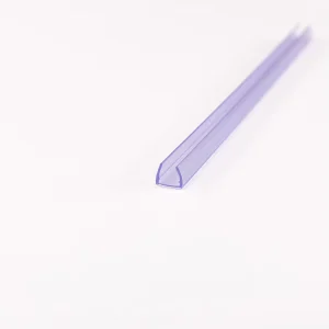 Glass Edge Sealing Strips Bath Room Glass Door U Shaped Water Blocking Rubber Strip Anti Collision Sealing Strip