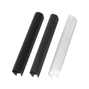 Glass Sliding Door Anti-Collision Strip for Shower Rooms Windproof Waterproof Bathroom Semi-Circle Seal