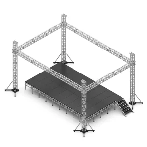 Global Standard Metal Gray Truss Frame High Load Stage Truss System for Professional Event Performance Concert