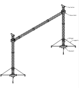 Goal Post Truss LED Screen Heavy Loading Truss Aluminum Spigot Square Lighting Stage Truss
