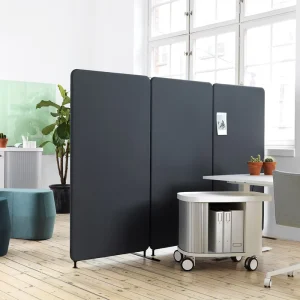 Good Quality Material 100% Polyester Fiber Floor Partition Panel Wrapping Cloth Privacy Acoustic Office Screen