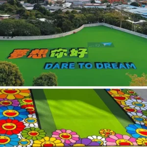 Green Artificial Turf Carpet Reusable for Outdoor&Indoor Sports Wedding Backyard Party Exhibition Booth Floor Display