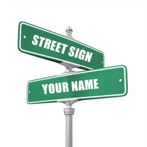 Green Outdoor Exit and Road Safety Sign, Reflective Metal