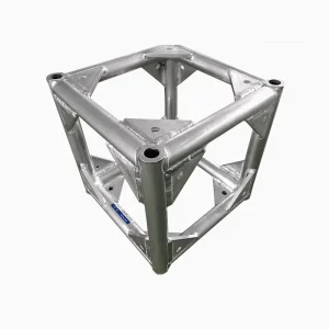 Guangzhou Manufacturer Aluminum Plate Six Sided Joint 400 Screw Connection Alloy Square Sleeve Movable Truss Lifting System
