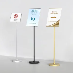 Guide Board Vertical Display Stand Signboard Floor to Ceiling Indoor Display