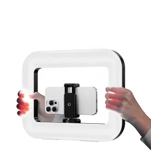 Handheld Rechargeable Fill Light with Three Color Temperatures 2500-6500K for Outdoor Live and Food Photography