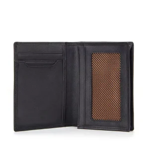 Handmade Custom Logo Luxury Slim Wallet Designer Cardholder Genuine Leather RFID Blocking Bifold ID Credit Business Card Holder