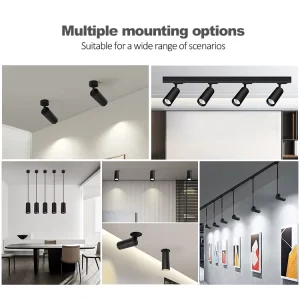 Hanging LED Track Spotlight Dimmable Adjustable Magnetic Rail Light for Dining Areas Restaurant Club and Lounge