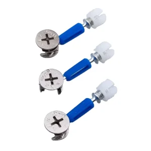 Hardware Cabinet Eccentric Connecting Fittings Panels Cam Lock Insert Nut Three in one Steel Furniture Joint Connector Zinc