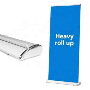 Heavy Aluminum Wide Screen Retractable Roll-Up Banner Stand