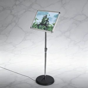Heavy Base LED Sign Stand Frame Only with 360-Degree Swivel Head for Flexible Viewing Angles