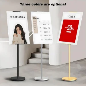 Heavy-Duty Adjustable Metal Painting Easel and Poster Holder for Indoor and Outdoor Use