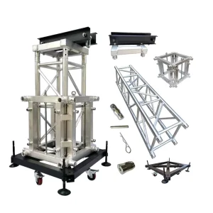 Heavy Duty Aluminum Alloy 6061 T6 Pro Spigot Lighting Truss Square Bolt Global Trussing System Adjustable Length High Load