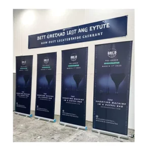 Heavy-Duty Aluminum Alloy Retractable Roll Up Banner Stand