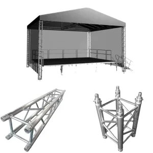 Heavy-Duty Aluminum Alloy Stage Truss System Customized Roof Display Lighting Truss for Events